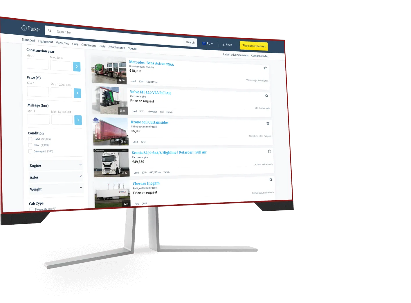 TrucksNL trading platform