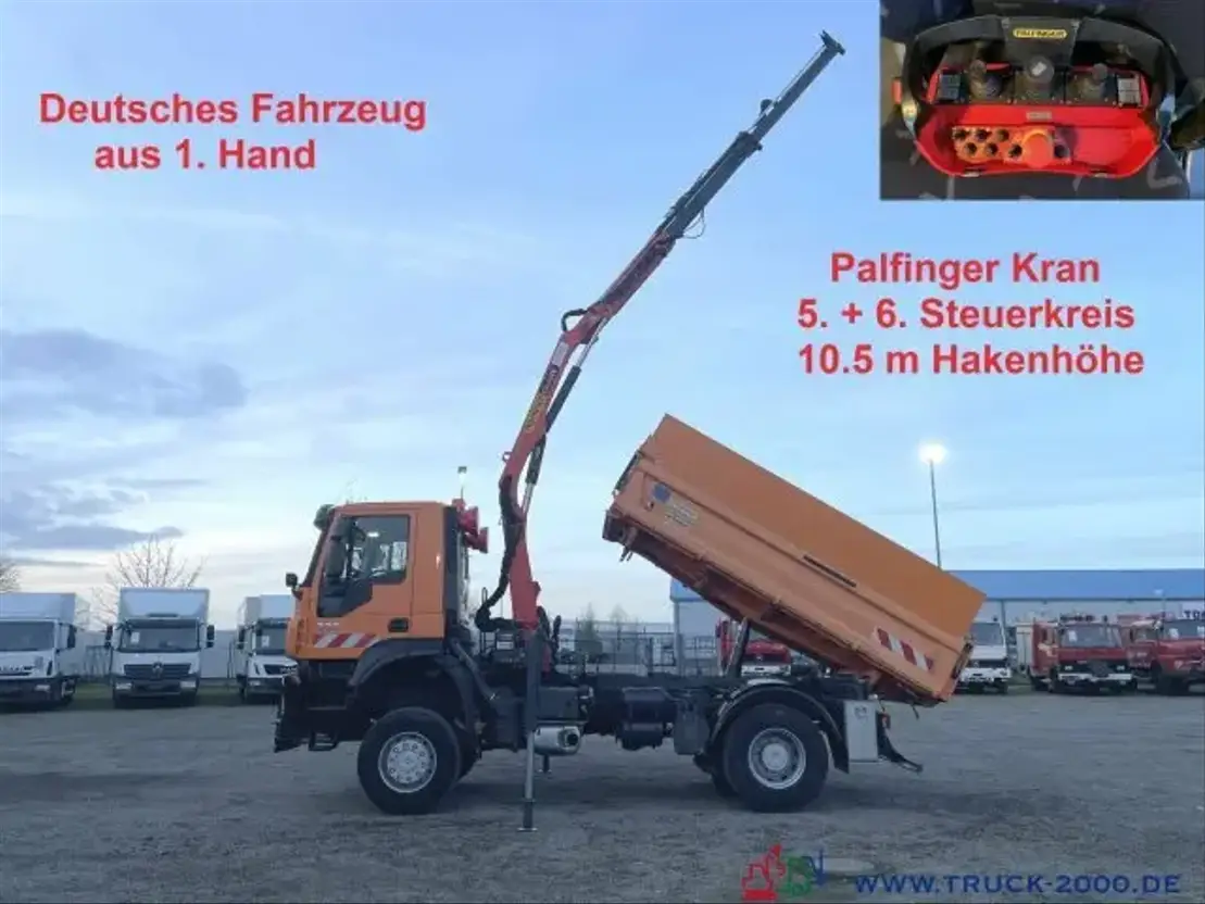 Iveco Trakker 330 4x4 Meiller 3 S. Palfinger PK 8500